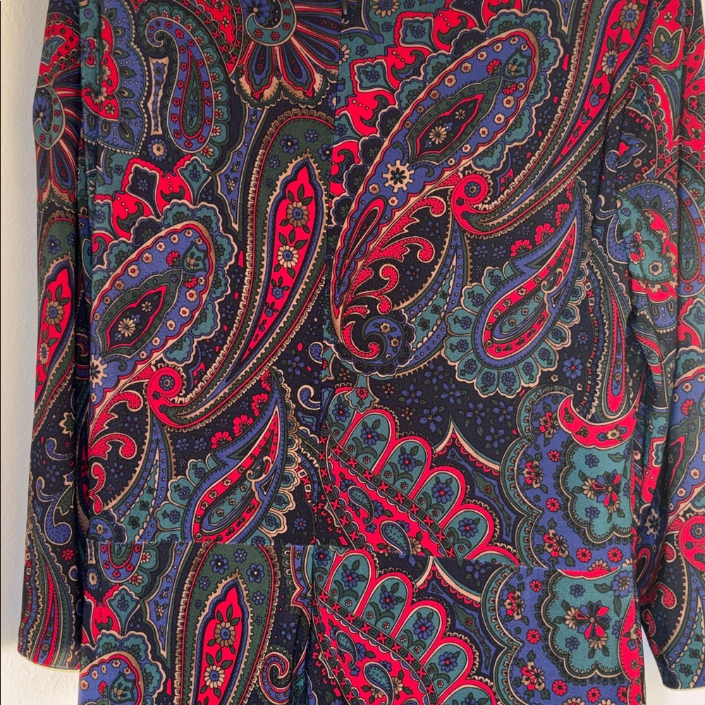 Ralph Lauren Paisley Long Sleeve Dress - Picture 6 of 7